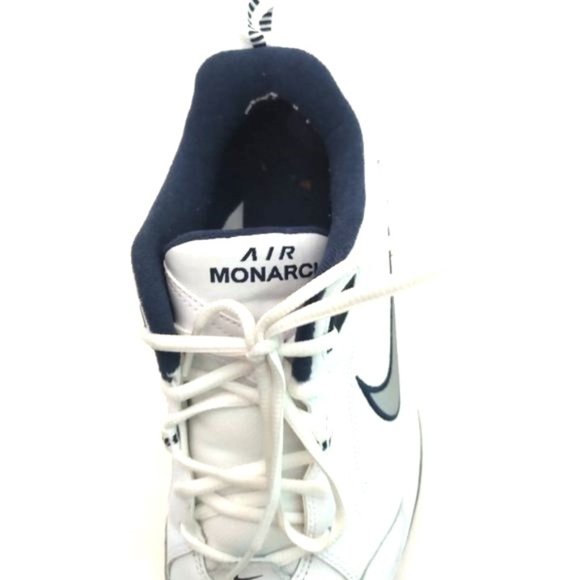 Nike Air Monarch IV  Men's Size  10 Pre-owned Excellent Condition White and Blue - Picture 5 of 6